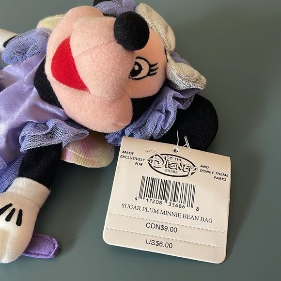 DISNEY Vintage 90s Mickey and Minnie The Nutcracker Bean Bag Plush *NEW* - Picture 6 of 11